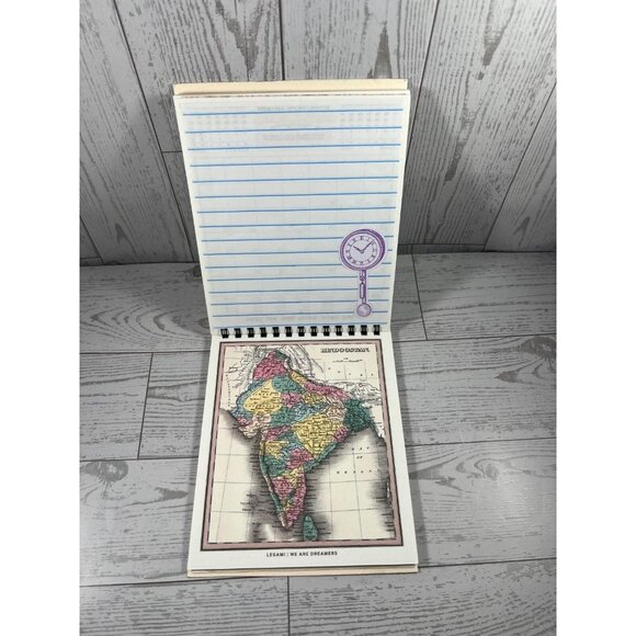Handmade Spiral Junk Journal  4.75"x6" City Map Cover  Memory Keeper - Picture 7 of 11